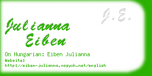 julianna eiben business card